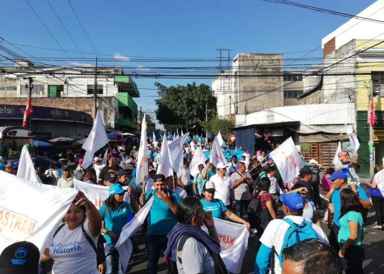 ASTRAM se va a las calles en busca de apoyo a candidatura de Nayib Bukele