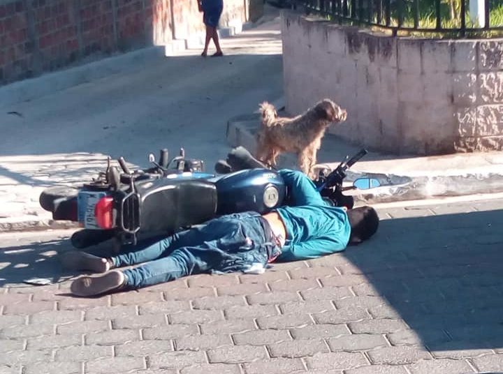 Motociclista sin casco y licencia muere al chocar con un camión