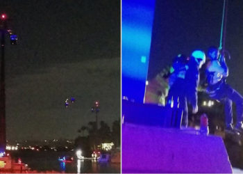 (VIDEO) Varias personas quedan colgadas a más de 20 metros de altura en un SeaWorld de EE.UU.
