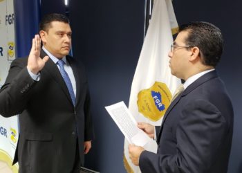 Raúl Melara juramenta a Allan Hernández como Fiscal General Adjunto