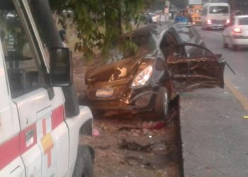 Accidente de tránsito deja dos lesionados en San Juan Opico