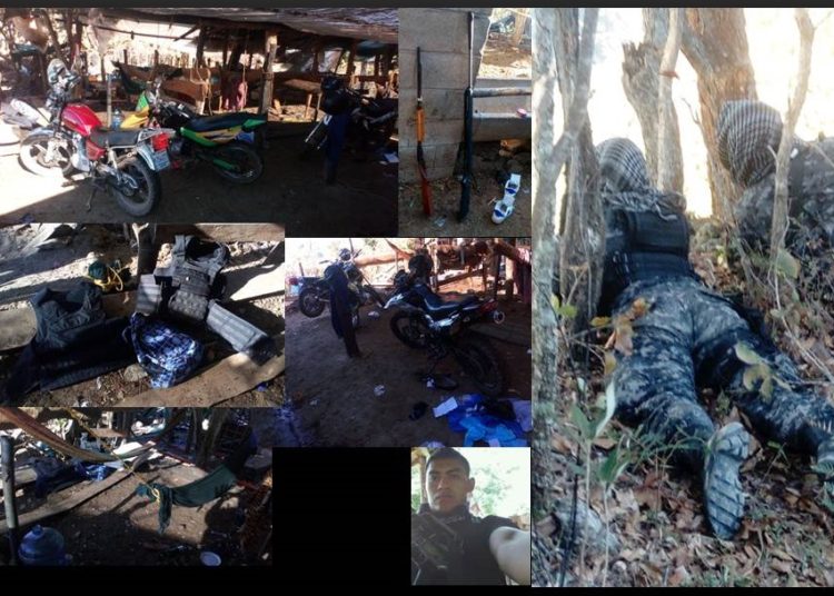 Desmantelan campamento de la MS e incautan motos, chalecos antibalas y fusiles