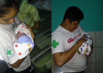 Socorristas atienden parto de emergencia en motel