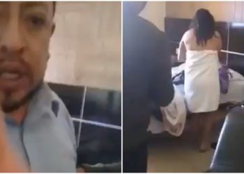(VIDEO) Alcalde mexicano es sorprendido por su familia ebrio y con una prostituta