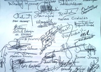 En 2015 todos los diputados de ARENA estamparon su firma solicitando una CICIES