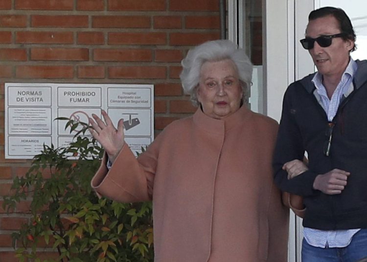 La infanta Pilar recibe el alta tras una operación de urgencia
