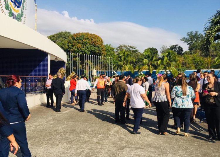 Asamblea Legislativa realiza simulacro de evacuación ante un terremoto