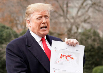 Trump asegura que el último baluarte del Estado Islámico en Siria «caerá esta noche”