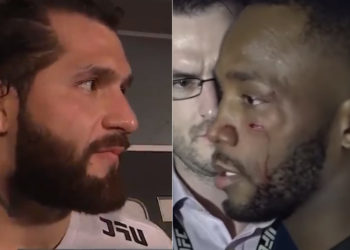 (VIDEO) Luchador de la UFC abandona entrevista para atacar a otro
