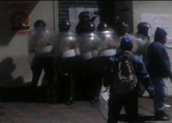 CAM desaloja a sindicalistas que protestaban frente a alcaldía de Ciudad Delgado