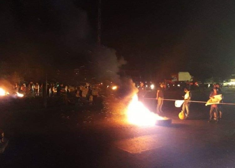 Por falta de agua bloquearon carretera Panamericana