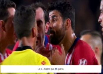 (VIDEO) Diego Costa al árbitro según Vamos: «He dicho la p*** madre que me parió»