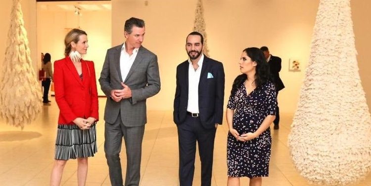 Bukele se reúne con gobernador de California para abordar temas migratorios y de cooperación