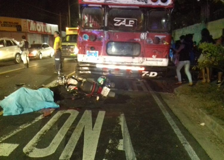 Motociclista muere tras chocar contra bus de la ruta 7-D