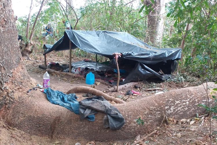 Desmantelan campamento de mareros en Olocuilta, La Paz
