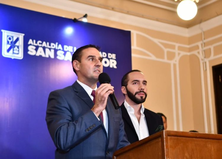 Nayib Bukele ofrece ayuda a alcalde Muyshondt para rehabilitación de la ciudad capital