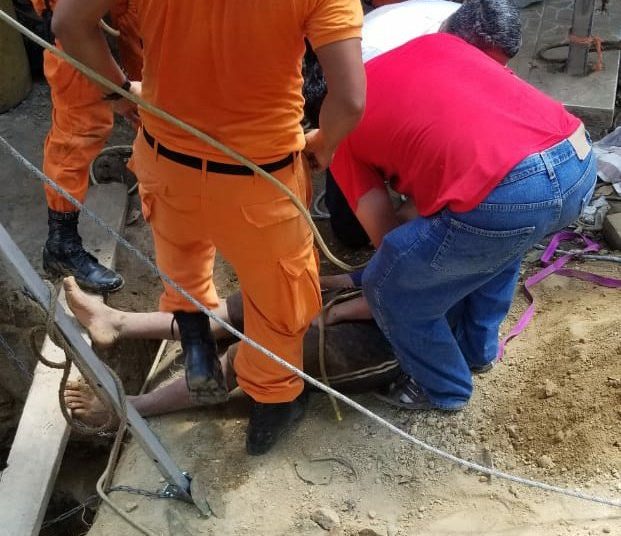 Dos hombres escapan de morir al limpiar un pozo en Zacatecoluca