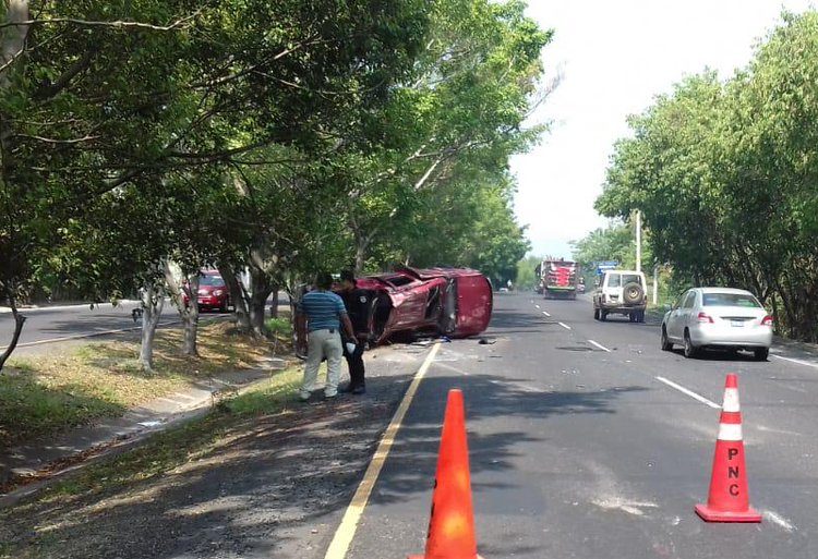 Cinco lesionados deja accidente de tránsito en San Martín