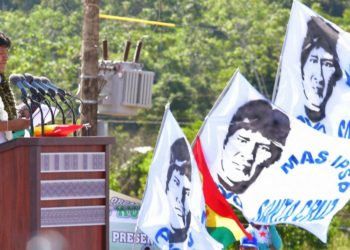 El presidente de Bolivia Evo Morales a la cabeza de sondeo electoral con 38%