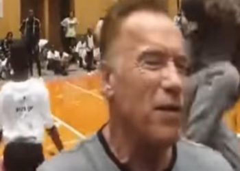 (VIDEO) Agreden a Arnold Schwarzenegger con patada voladora
