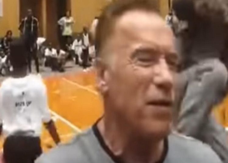 (VIDEO) Agreden a Arnold Schwarzenegger con patada voladora