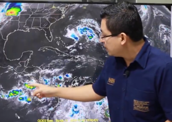 Pronostica inicio de temporal debido a una baja presión frente a Nicaragua