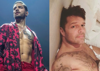 Maluma y Ricky Martin presumieron su abdomen en redes sociales