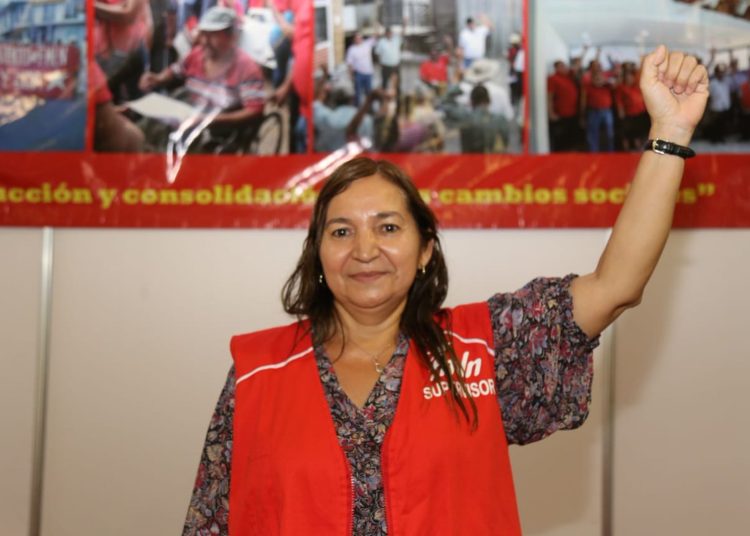 Carolina Chicas de Castillo es electa como Secretaria Nacional de Lisiados y Lisiadas de Guerra del FMLN