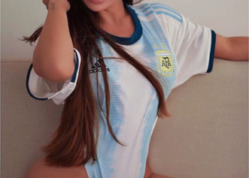 Miss BumBum le hizo una especial dedicatoria a Messi por su compleaños