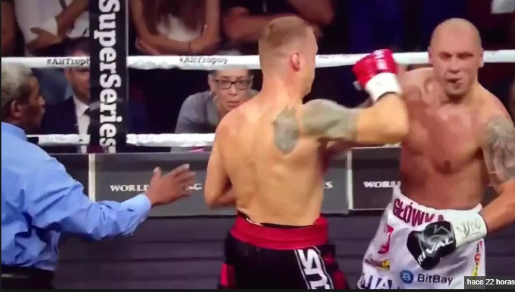(Video)La polémica victoria de un boxeador que golpeó ilegalmente a su rival