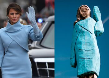 Estatua de Melania Trump parece ser «un espantapájaros», dicen críticos