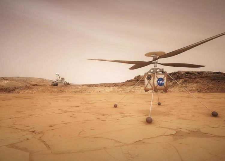 La NASA prepara un helicóptero para volar en el planeta Marte
