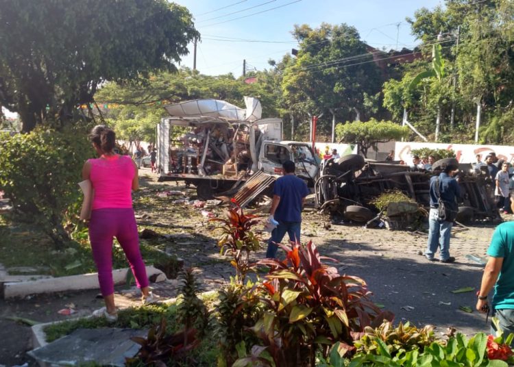 (VIDEO): Momento exacto de explosión en Mejicanos que dejó 3 fallecidos y al menos 20 lesionados