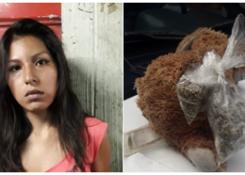 Capturan a mujer que usaba oso de peluche para distribuir droga en centro de San Salvador