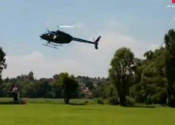 (VIDEO) Se accidenta helicóptero durante filmación de“El Señor de los Cielos”