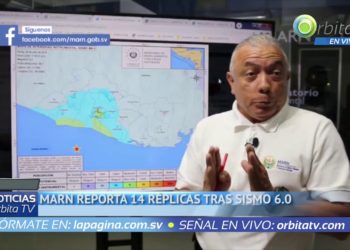 MARN reporta 14 réplicas tras sismo de 6.0 en costa de La Libertad
