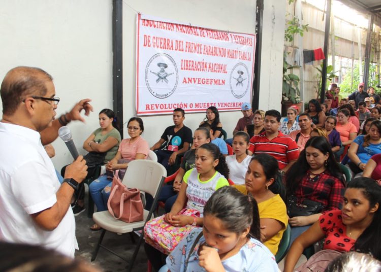 FMLN intensifica trabajo para reincorporación de veteranos de guerra