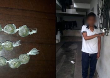 Capturan a niño que portaba 11 porciones de marihuana en Sonsonate