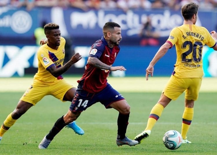 El Barcelona empata con el Osasuna y cae hasta la séptima posición