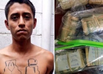 Capturan a pandillero con $4,880 en efectivo en Santa Ana