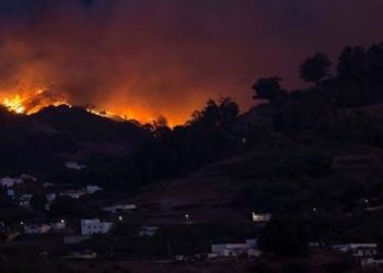 Más 4 mil personas son evacuadas por el avance de incendio forestal en la isla española Gran Canarias