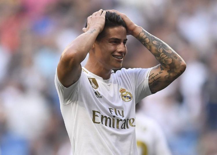 James Rodríguez se lesiona tras su primer partido con el Real Madrid