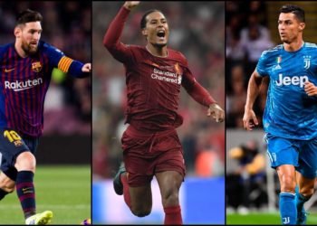 Lionel Messi, Cristiano Ronaldo y Virgil Van Dijk nominados a Mejor Jugador de la UEFA