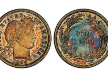 Una moneda de 10 centavos de 1894 fue subastada en 1,32 millones de dólares