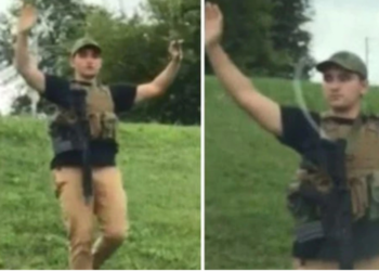 Hombre armado con rifle y chaleco antibalas ingresa a supermercado y siembra el pánico antes de ser detenido