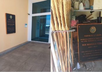 CEPA retira placa de Mauricio Funes del Puerto de La Unión