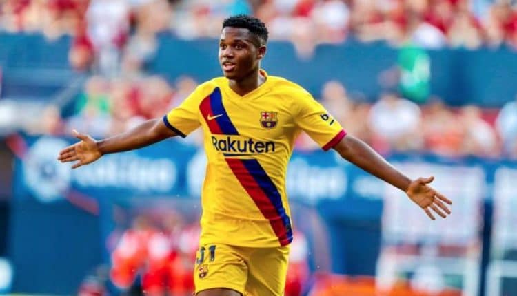 Ansu Fati le arrebata a Messi el récord del goleador más joven del Barcelona