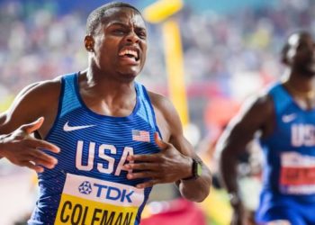 Christian Coleman gana los 100 metros en el Mundial de Atletismo de Doha