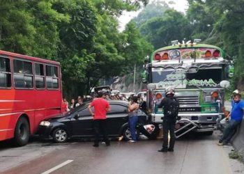 Múltiple accidente genera caos en la carretera Troncal Norte