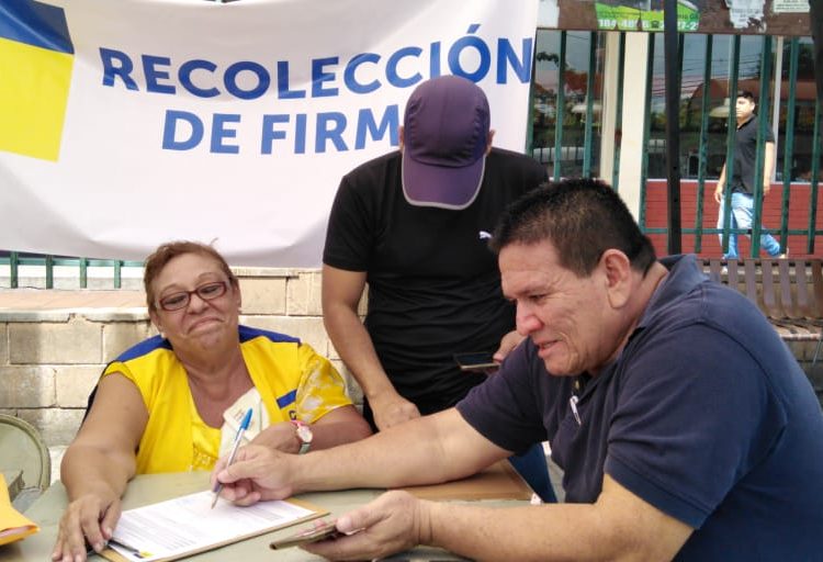 Cambio Democrático continuará este fin de semana con la recolección de firmas para inscribirse como partido